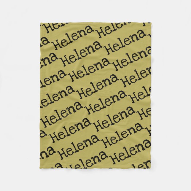 Helena-Name vom verwaisten schwarzen Fleecedecke (Vorderseite)