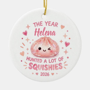 Helena Squishies Ornament 2026 Rosa Knuddelding Cu