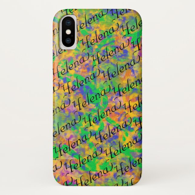 Helena von verwaister schwarzer abstrakter Kunst Case-Mate iPhone Hülle (Rückseite)