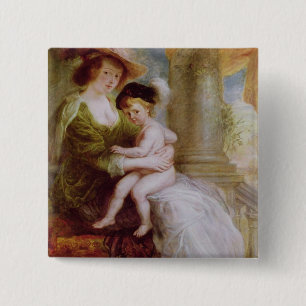 Helene Fourment und ihr Sohn Frans Button