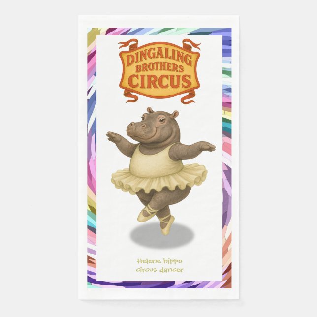 Helene Zirkusartistin Serviette (Vorderseite)