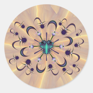 Helenium Bug & Anti-Virus-Aufkleber Runder Aufkleber