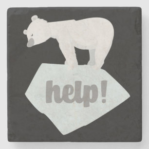 Helfen Sie dem Polarbär Steinuntersetzer