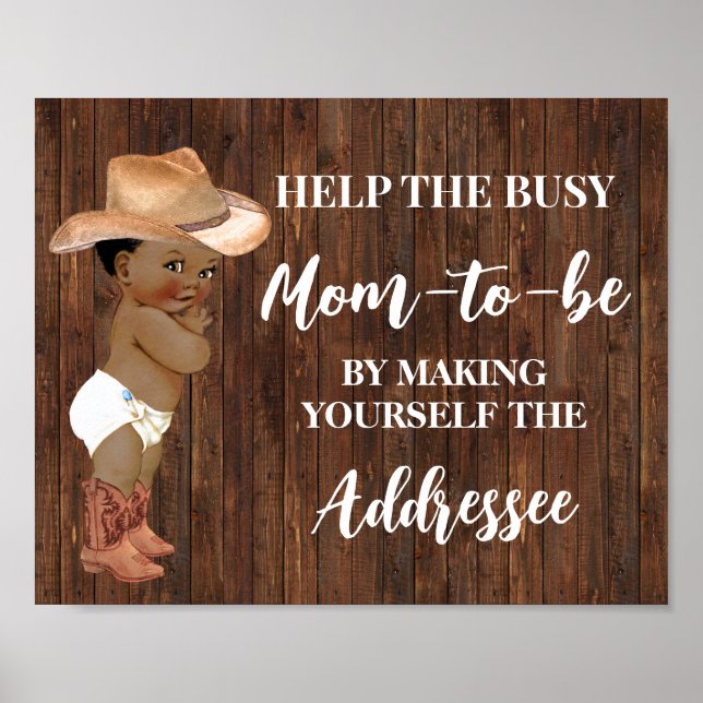 Helfen Sie der Mama, sich selbst zu adressieren OM Poster (Vorne)