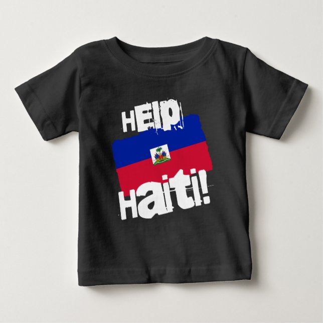 Helfen Sie Haiti! Baby T-shirt (Vorderseite)