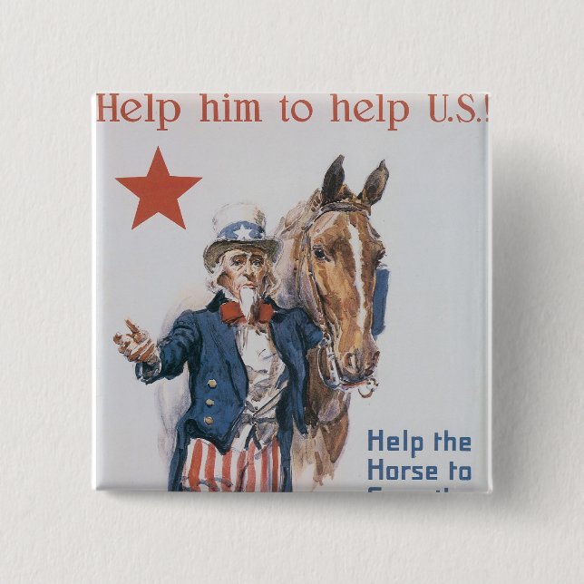 Helfen Sie ihm, den USA zu helfen! Button (Vorderseite)