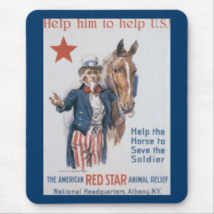 Helfen Sie ihm, den USA zu helfen! Mousepad