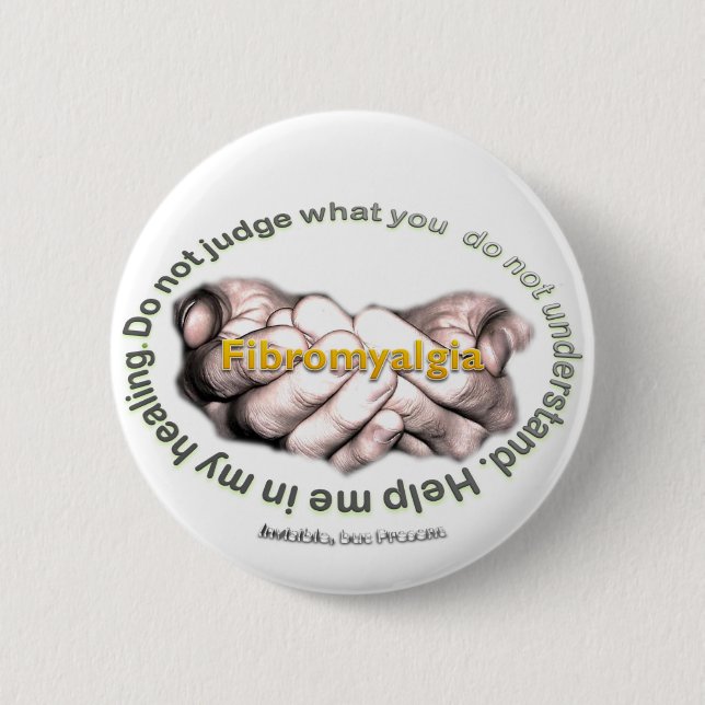 Helfen Sie mir in meinem Heilen Button (Vorderseite)