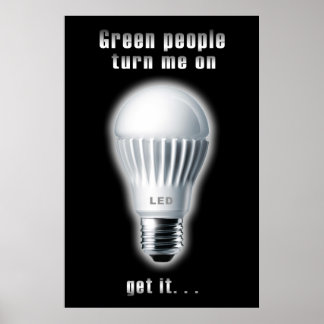 Helfen Sie mit einem Poster aus Glühbirnen, die We