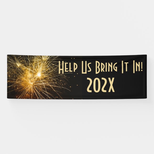Helfen Sie uns, es in neuen Jahren zu schaffen Banner (Horizontal)