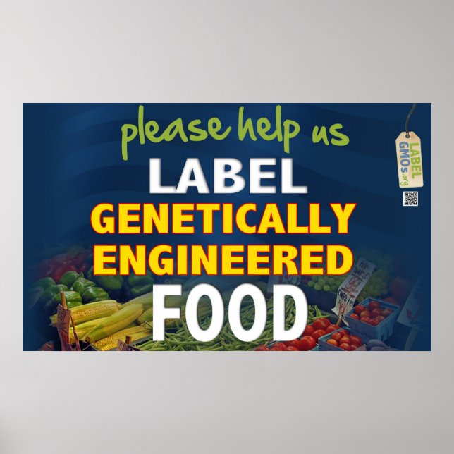 Helfen Sie uns, GVO-Lebensmittel zu kennzeichnen! Poster (Vorne)