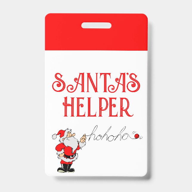 Helfer des Weihnachtsmanns Ausweis (Vorderseite)