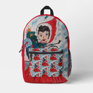 Helfer des Weihnachtsmanns Bedruckter Rucksack