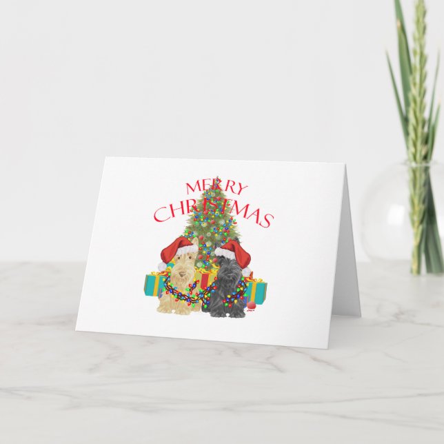 Helfer des Weihnachtsmanns Feiertagskarte (Vorderseite)