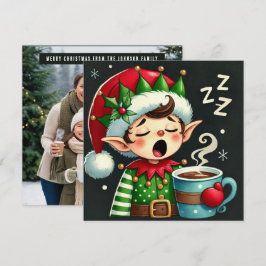 Helfer des Weihnachtsmanns Feiertagskarte