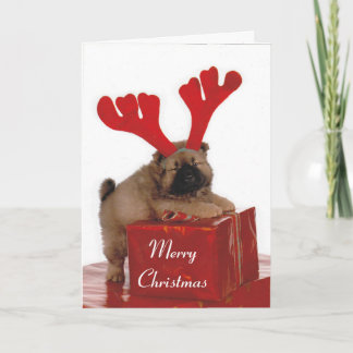 Helfer des Weihnachtsmanns Feiertagskarte