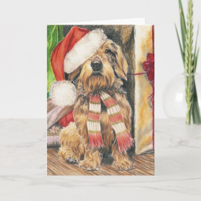 Helfer des Weihnachtsmanns Feiertagskarte (Vorderseite)