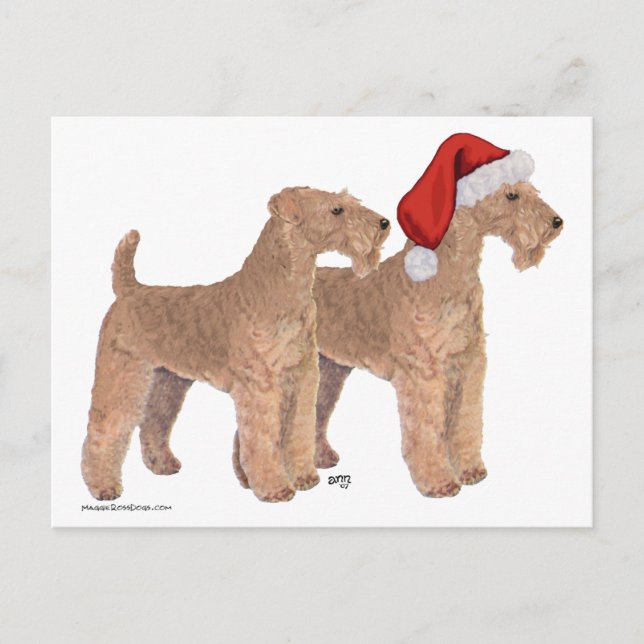 Helfer des Weihnachtsmanns Feiertagspostkarte (Vorderseite)