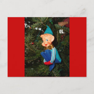 Helfer des Weihnachtsmanns Feiertagspostkarte