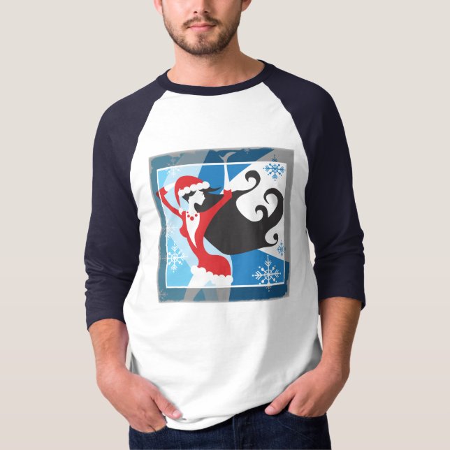Helfer des Weihnachtsmanns - Frohe Weihnachten T-Shirt (Vorderseite)