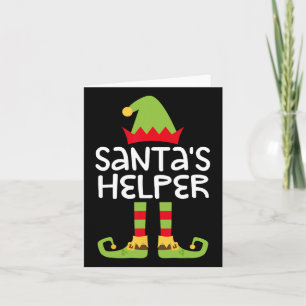 Helfer des Weihnachtsmanns kommen Weihnachtselfen  Karte