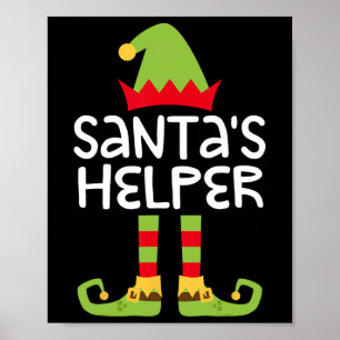 Helfer des Weihnachtsmanns kommen Weihnachtselfen  Poster