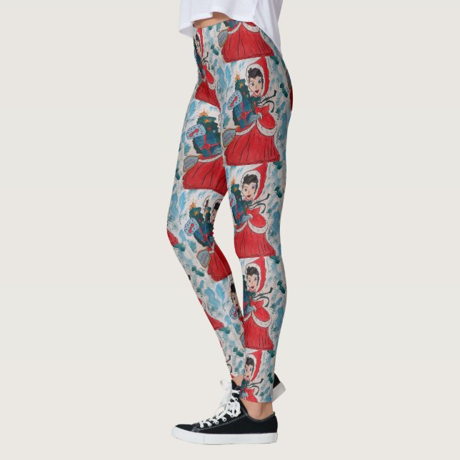 Helfer des Weihnachtsmanns Leggings (Links)