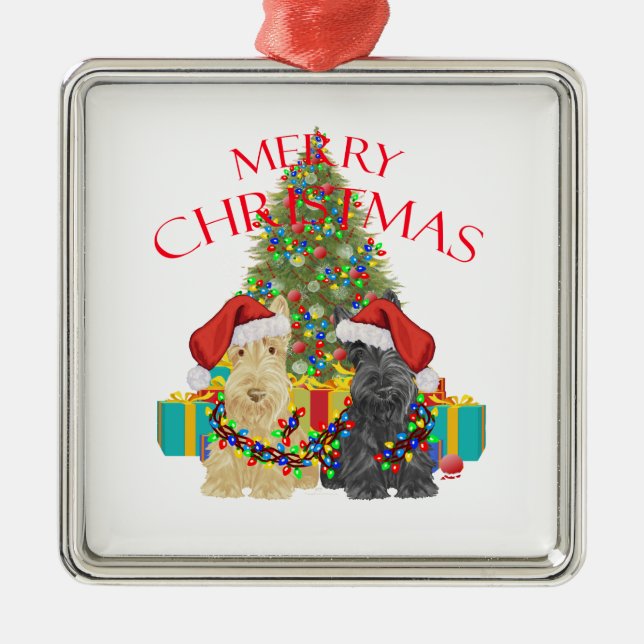 Helfer des Weihnachtsmanns Silbernes Ornament (Vorne)