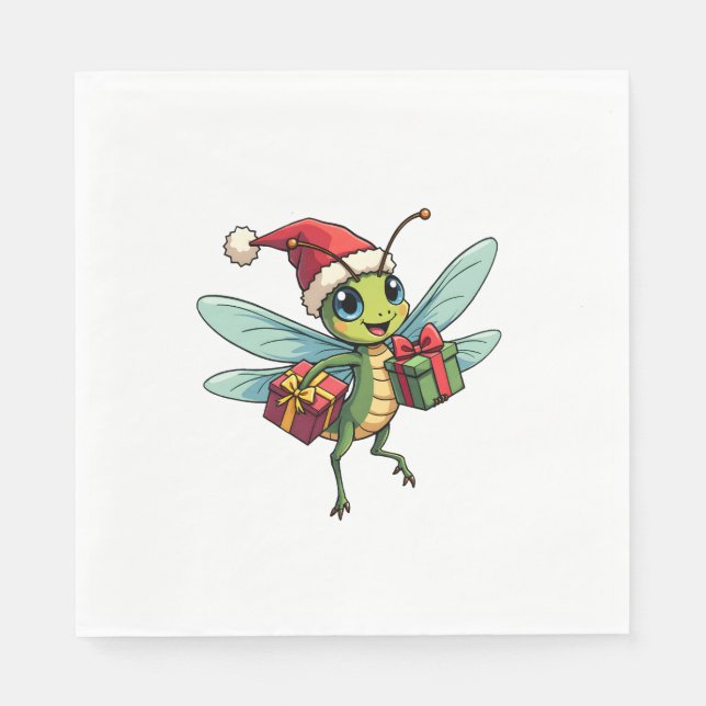 Helfer des Weihnachtsmeisters Serviette (Vorderseite)
