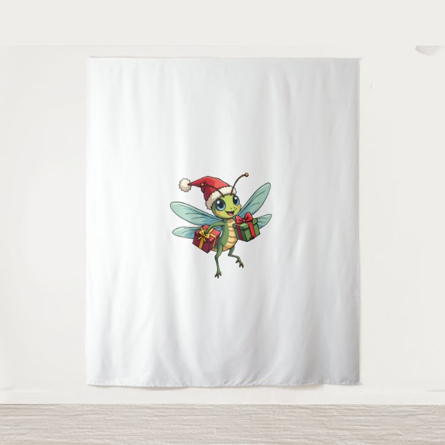 Helfer des Weihnachtsmeisters Wandteppich (Vorderseite)