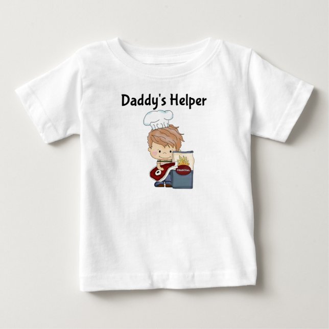 Helfer die GRILLEN des Vatis Baby T-shirt (Vorderseite)