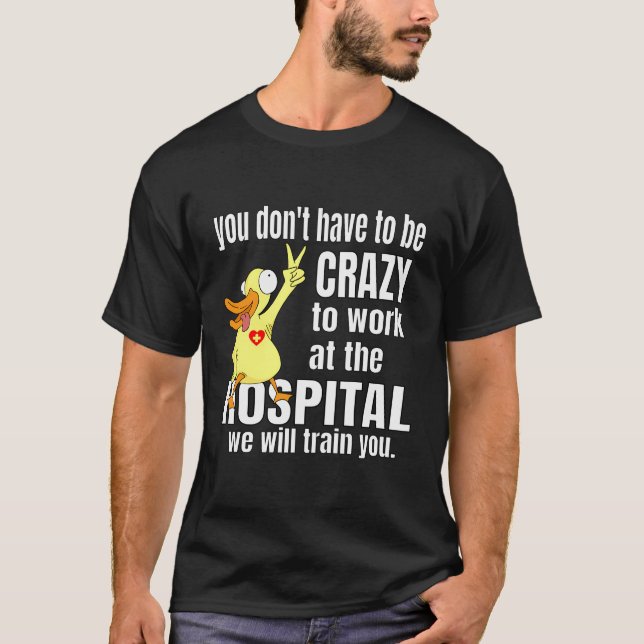 Helferin der Gesundheitsfürsorge spendet Funny Med T-Shirt (Vorderseite)