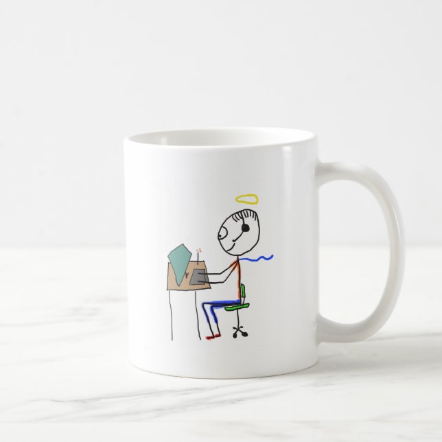 Helferin des Kundendiensts Kaffeetasse (Rechts)