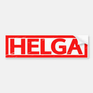 Helga-Briefmarke Autoaufkleber