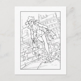 Helga Lunch Run Postkarte