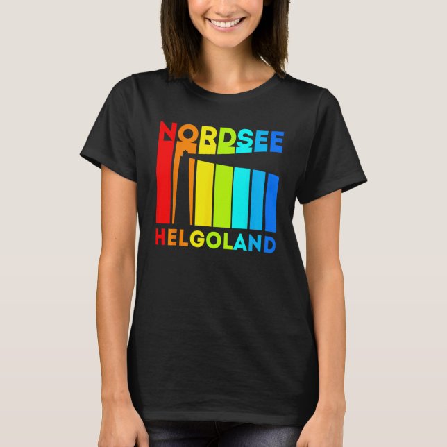 Helgoland Lighthouse North Sea Island Holiday T-Shirt (Vorderseite)