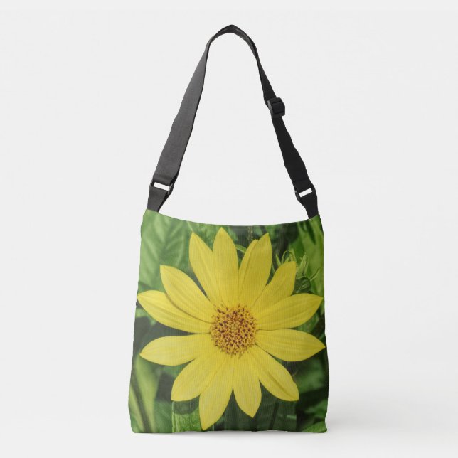 Helianthus 'Lemon Queen' Sonnenblume Tragetaschen Mit Langen Trägern (Vorderseite)