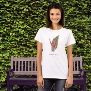 Heliconia 1800 Vintager botanischer T - Shirt