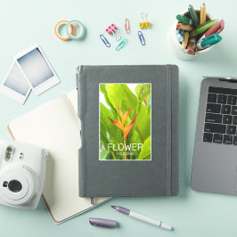 Heliconia Blume Design der Pflanze Aufkleber
