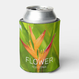 Heliconia Blume Design der Pflanze Dosenkühler