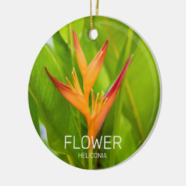 Heliconia Blume Design der Pflanze Keramik Ornament