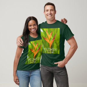 Heliconia Blume Design der Pflanze T-Shirt