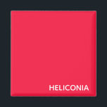 Heliconia red color name magnet<br><div class="desc">Heliconia red color name</div>