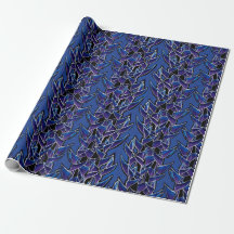 Heliconia Tropical Abstrakt Floral Pattern Violet