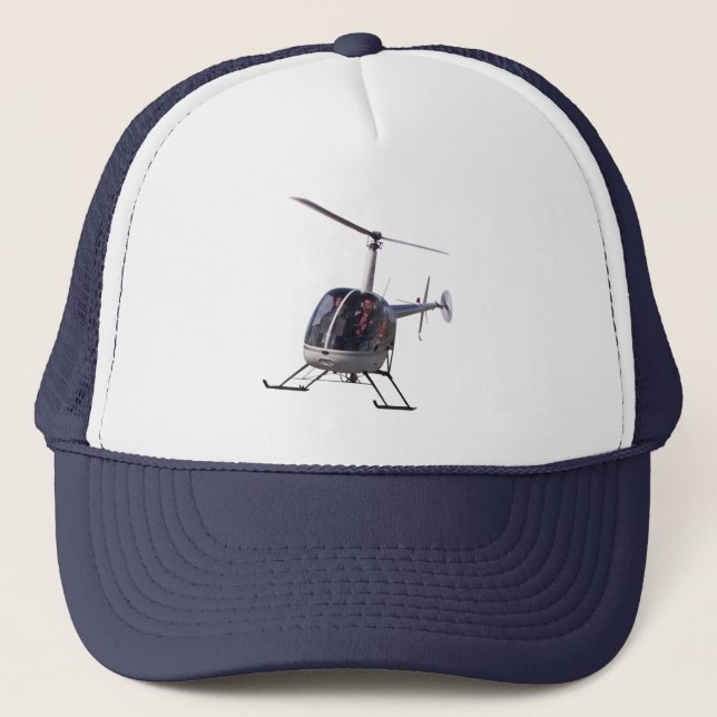Helicopter Baseball Caps Helicopter Trucker Hat Truckerkappe (Vorderseite)