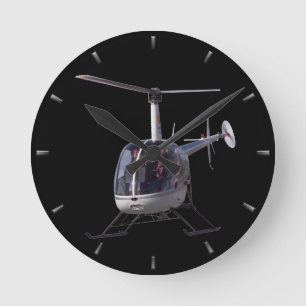 Helicopter Clock Flying Helicopter Wall Clock Gift Runde Wanduhr