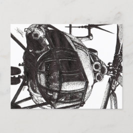 HELICOPTER FEIERTAGSPOSTKARTE