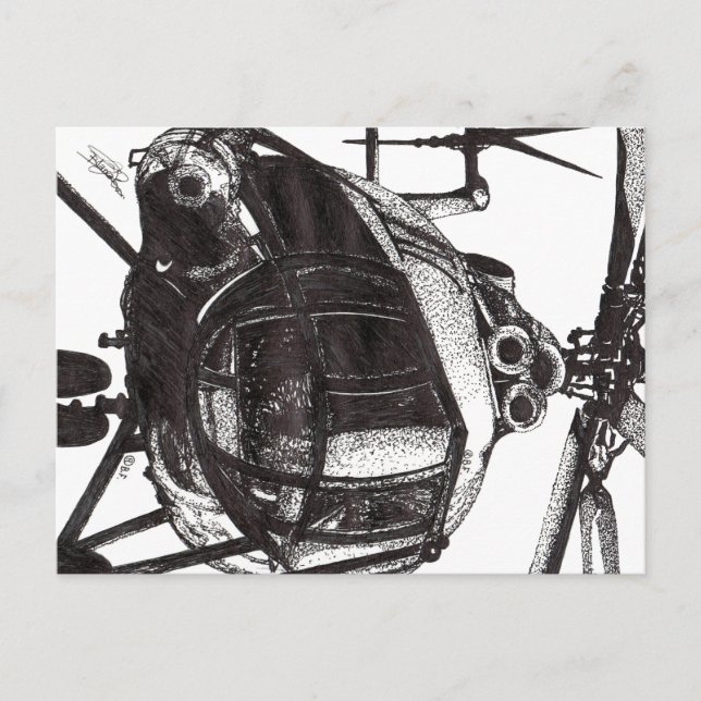 HELICOPTER POSTKARTE (Vorderseite)
