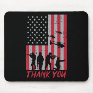 Helikopter der US-Flag-Soldaten danken dem Gedenkt Mousepad