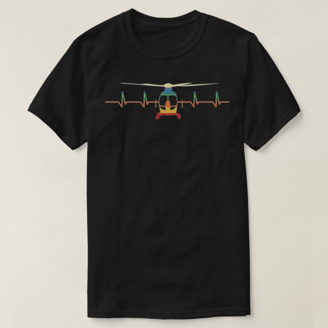 Helikopter-Helikopter-Pilot-Geschenk T-Shirt (Design vorne)
